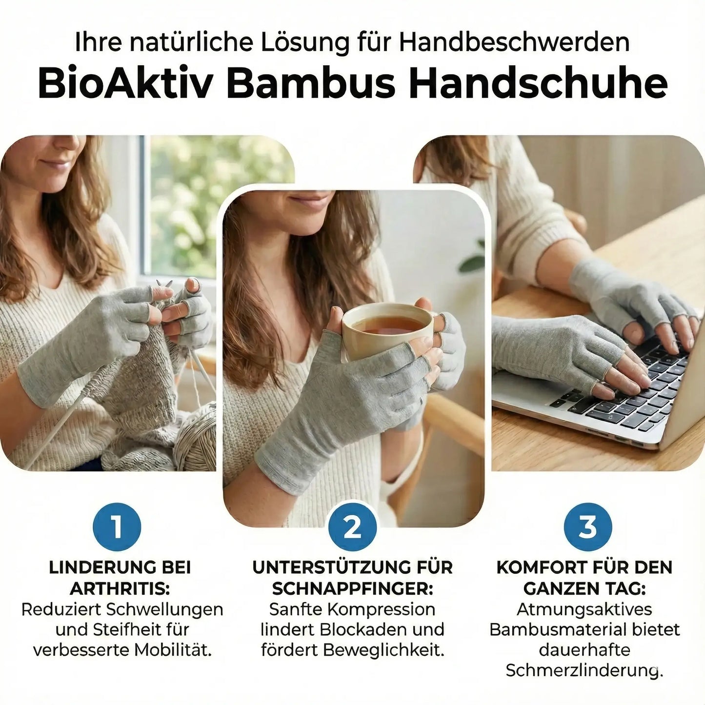 Orthotal Bambus Handschuhe